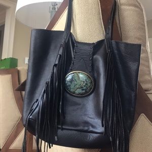 Leather handbag